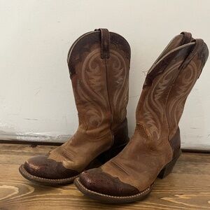 Ariat Leather Western Cowgirl Boot Authentic 15878